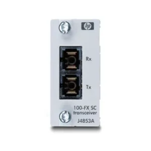 HP J4853A ProCurve 100Mb/S 100Base-FX Multi-Mode Fibre 1300nm 2km SC Connector Transceiver Module HP Part Number: J4853A  - New