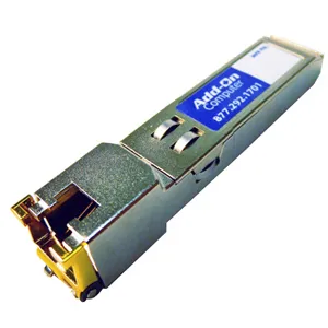 AddOn 1Gbps 1000Base-T Copper 100m RJ-45 Connector SFP (Mini-GBIC) Transceiver Module AddOn Part Number: J8177C-AOT  - New