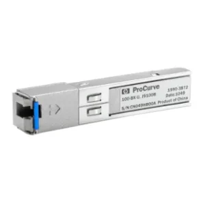 HP J9100BR ProCurve X112 100Mb/S 100Base-BX10-U Single-Mode Fibre 10km 1310nm-TX/1550nm-RX LC Connector SFP Transceiver Module HP Part Number: J9100BR  - New
