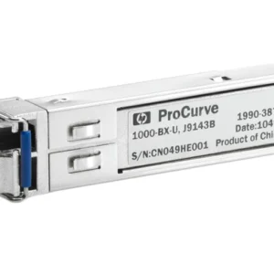 HP J9143-61001 ProCurve X122 1Gb/S 1000Base-BX-U Single-Mode Fibre 1310nm-TX/1490nm-RX 10km LC Connector SFP Transceiver Module HP Part Number: J9143-61001  - New