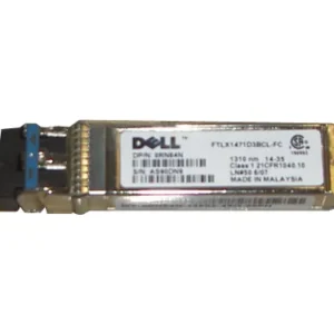 Dell JCFJD 10Gb/S 10GBase-LR Single-Mode Fibre 1310nm 10km Duplex LC Connector SFP+ Transceiver Module Dell Part Number: JCFJD  - New