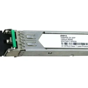 HP JD091-61101 X110 100Mb/S 100Base-LH80 Single-Mode Fibre 1550nm 80km Duplex LC Connector SFP Transceiver Module HP Part Number: JD091-61101  - New