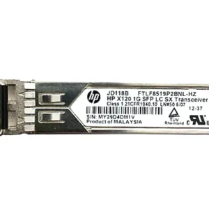 HP JD118-61001 ProCurve X120 1Gb/S 1000Base-SX Multi-Mode Fibre 850nm 550m Duplex LC Connector SFP Transceiver Module HP Part Number: JD118-61001  - New