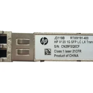 HP JD119-61101 1Gb/S 1000Base-LX Single-Mode Fiber 1310nm 10km Duplex LC Connector SFP Transceiver Module HP Part Number: JD119-61101  - New
