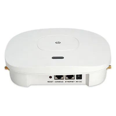 HP JG653A 425 IEEE 802.11n Dual-Band 5GHz 300Mbit/S 1 X Port PoE 4 X Internal + 4 X External Antennas Wireless Access Point HPE Part Number: JG653A - Refurbished