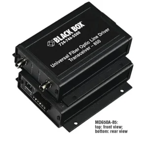 Black Box MD650A-13 Gigabit Single-Mode Fibre 1310nm Universal Fibre Optic Line Driver Transceiver Module Black Box Part Number: MD650A-13  - New