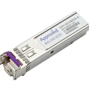 Gigatech MRV 1000Base BX-D 120km TX: 1570nm RX: 1490nm SFP Transceiver Module Gigatech Part Number: SFP-GD-EBZ54 - New