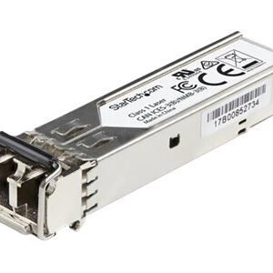 StarTech SFP100MFXEMS 1Gb/S 100Base-FX Single-Mode Fibre 1310nm 2km LC Connector SFP Transceiver Module StarTech Part Number: SFP100MFXEMS  - New