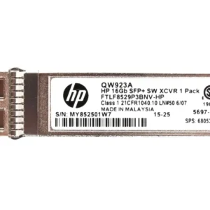 HP QW923 16Gb SFP+ Sw Xcvr Transceiver HP Part Number: QW923  - New